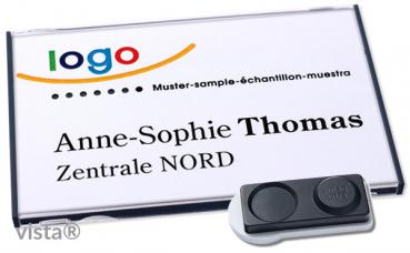 Namensschild vista® 60 "classic" anthrazit